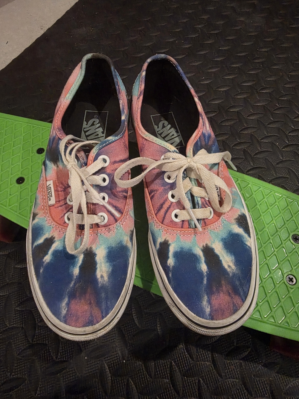 Vans Women's Tie-Dye Canvas Sneakers - Blue, Pink & White